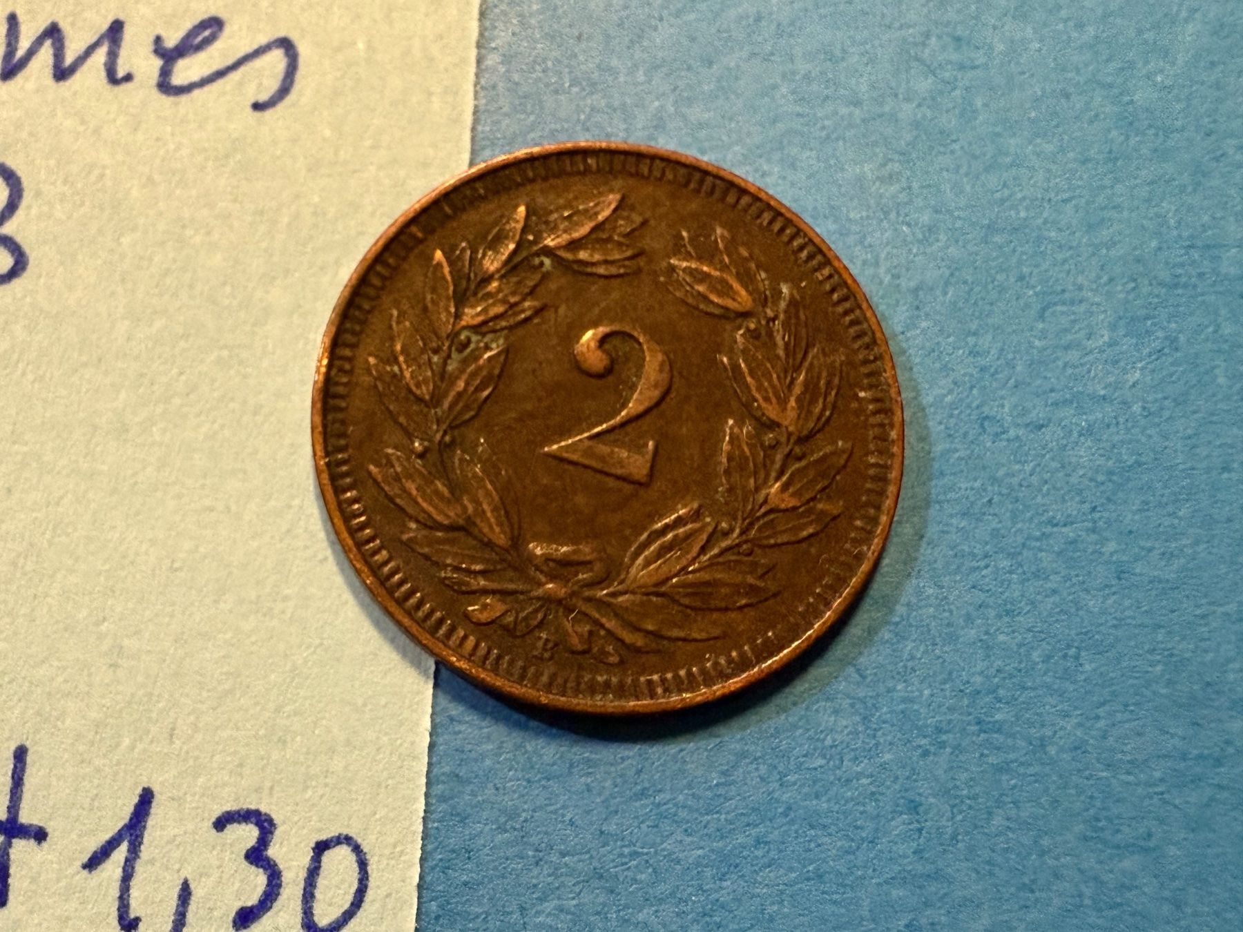 Tutti le monete: SUISSE : 2 CENTIMES 1913 - bon état – Usato da genève venduto da GEnumist 2