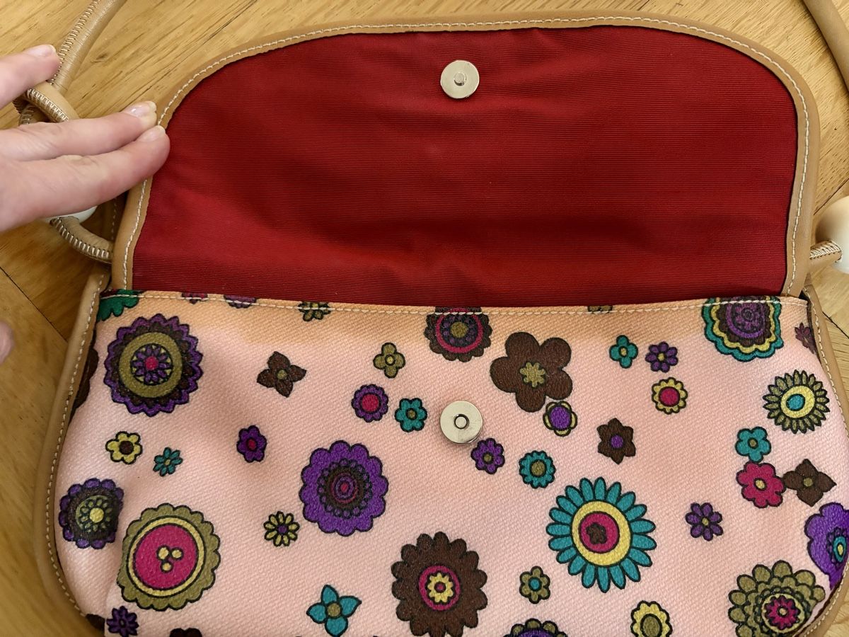 Taschen für Damen: Gygla Handtasche, rosa mit Blumenmuster – Gebraucht aus Muttenz von cho_xj52 4