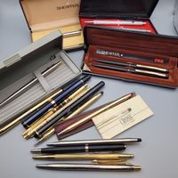 Vintage Schreibgeräte Konvolut – Montblanc, Parker, Sheaffer