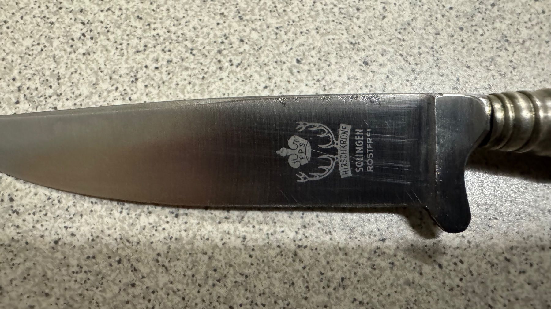 Solingen Accessori: Vintage Jagdmesser Hirschkrone Solingen – Usato da Bremgarten AG venduto da Schussi 2
