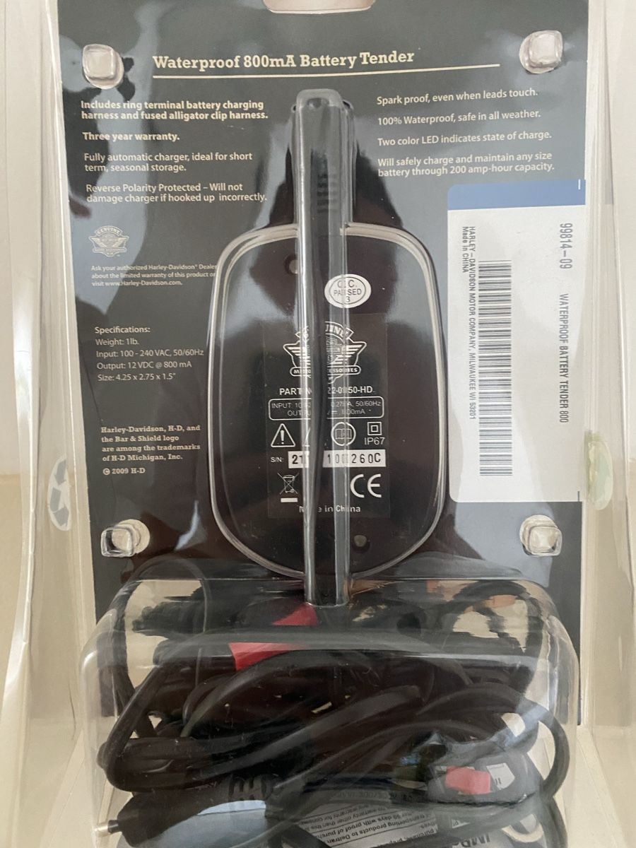 Caricabatterie: Original Harley-Davidson Waterproof Battery Tender 800mA – Usato da Buonas venduto da vonRich 3