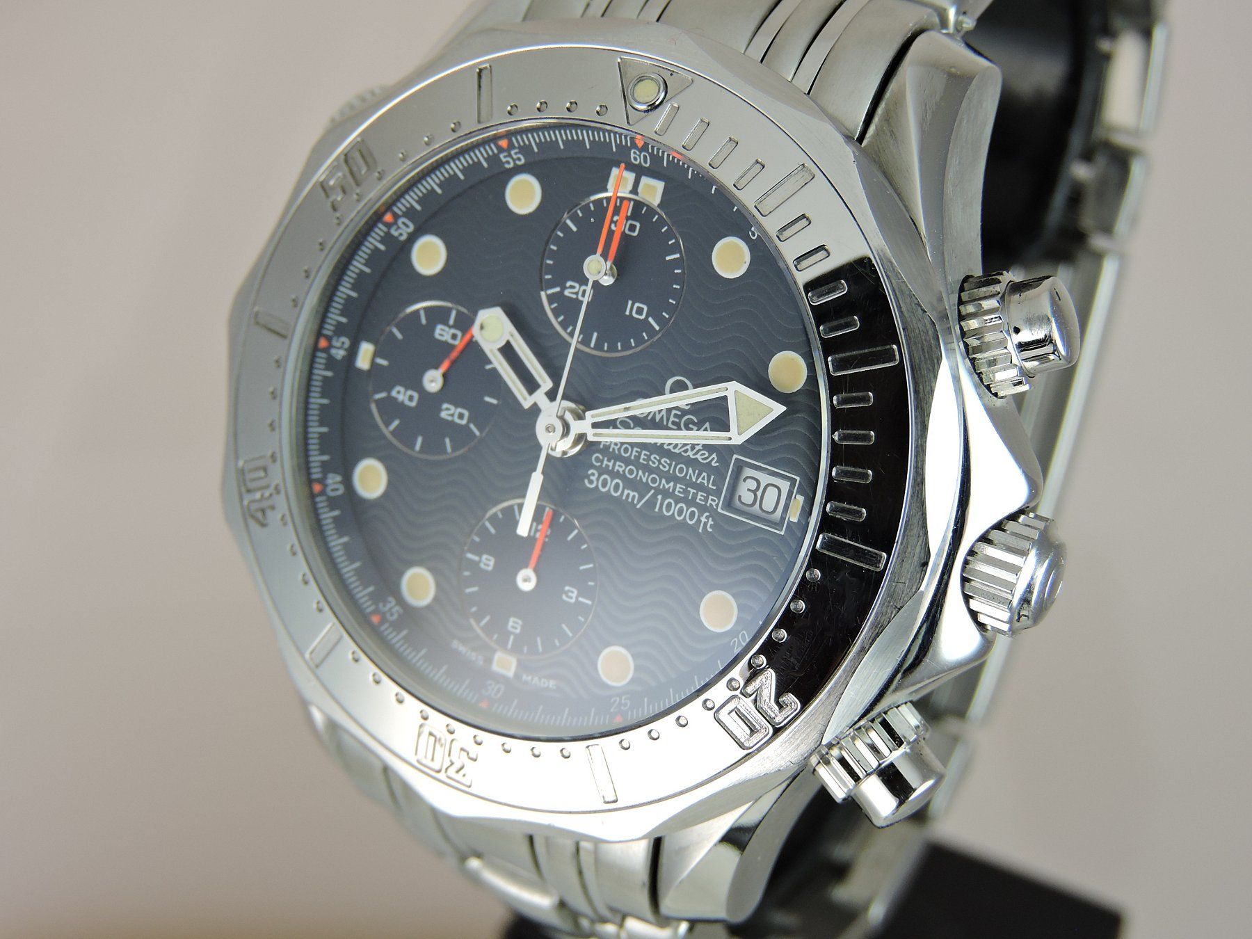 Omega Orologi: 1995 Omega Seamaster 300M Chrono - Serviced, Box & Papers – Usato da Bern venduto da Vintage-Oyster 5