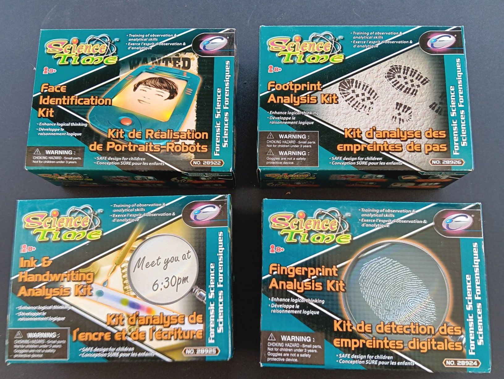 Kit bricolage: 4 JEUX DE KIT DE DÉTECTIVE --SCIENCE TIME-- – Nuovo e nell'imballaggio originale da pully venduto da gringoloko