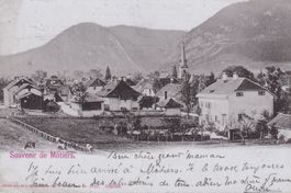 Môtiers   NE   (avec tampon liéaire)       en  1 9 0 1