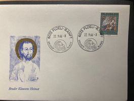 Schweiz 1966 Sonderstempel+Cachet Bruder Klaus Flüeli-Ranft