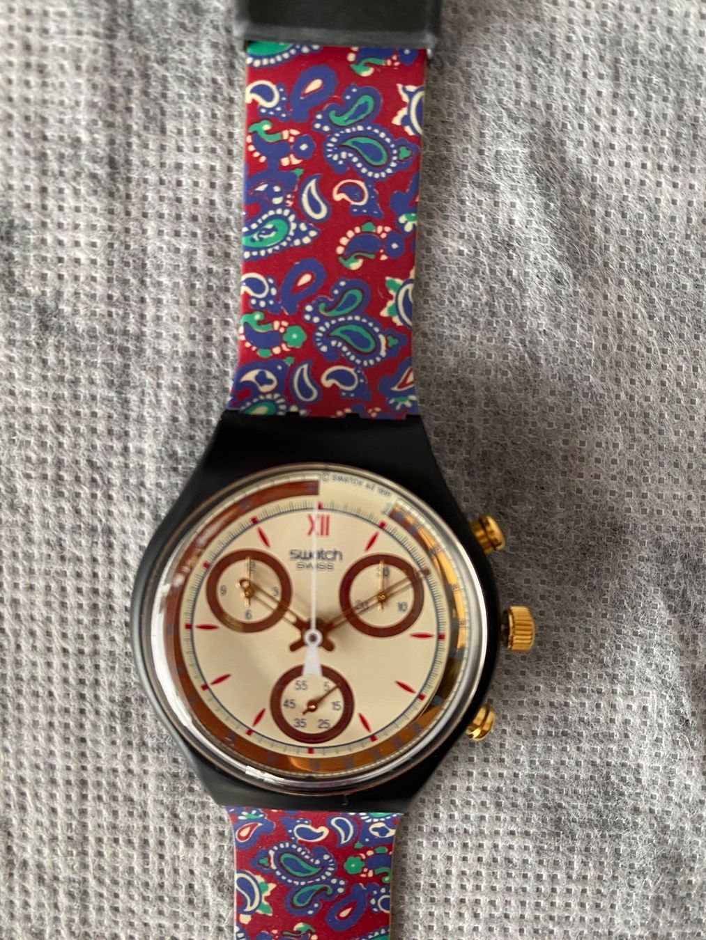 Swatch Orologi: Vintage Swatch Chronograph – Nuovo e nell'imballaggio originale da Wohlen b. Bern venduto da ber_ds2t