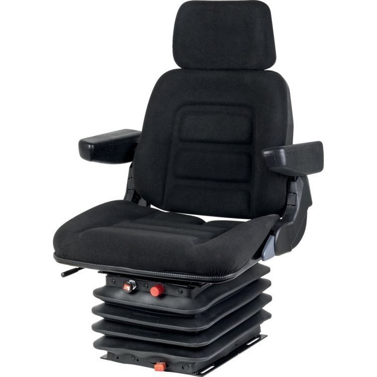 Produktbild von ProBoss Sitz AS 2480 Luftgefedert – Stoff Schwarz, Passt Zu Grammer MSG95G/721 & John Deere