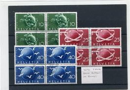 1949  Weltpostv. Nr. 294-6 V'block S-O
