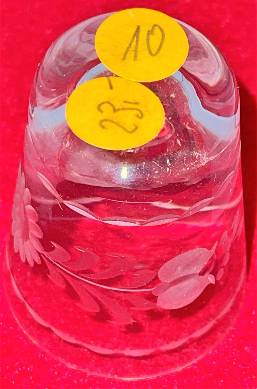 Gläser: Schnapsglas Sonnenblume aus Kristallglas – Neu (gemäss Beschreibung) aus Lutzenberg von Truhe 2