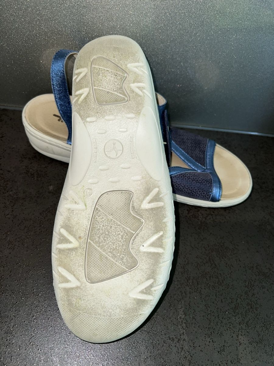 Damenschuhe: Leder Sandale HUSKO 41 1 x getragen – Neu (gemäss Beschreibung) aus Dornach von samuti 2