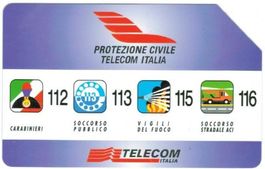 Privat-Telefonkarte Italien PR-218 Protezione Civile 2000L