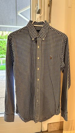 Polo Ralph Lauren Hemd, Slimt Fit Gr. S, blau weiss kariert