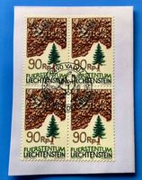 Briefmarken aus Liechtenstein 4 er Block mit Papier 