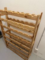 Holz Weinregal massiv 8 Ablageböden