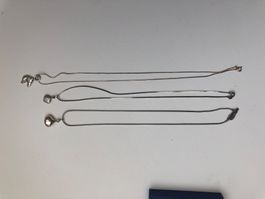 3 Stuck Echt silber 925 - Kette mit Anhänger