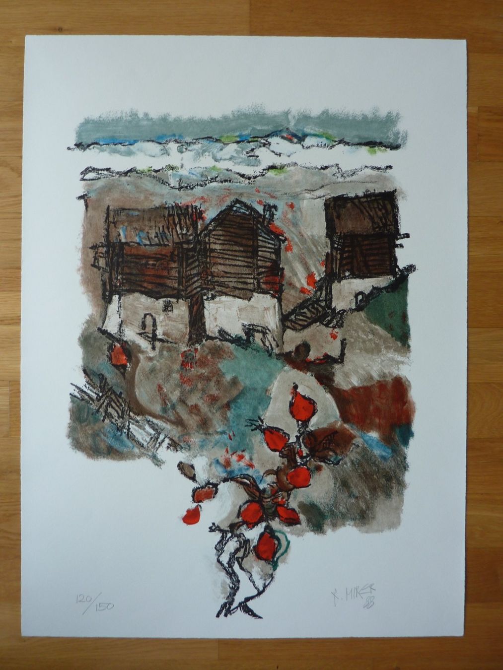 Grafica & Litografie: Rudolf Mirer Litho  "Der  Herbst" 1988,  Fr. 1350.-- – Nuovo (secondo la descrizione) da Zürich venduto da Aetna14