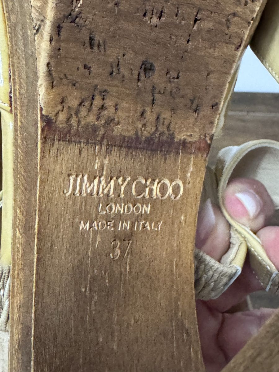 Damenschuhe: Jummy Choo sandal wood heel – Gebraucht aus Lugano von fla_gk6h 4