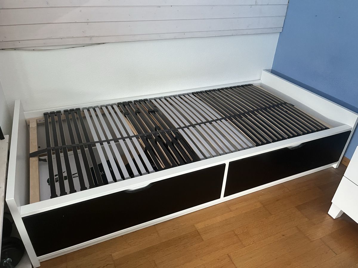 Ikea Lits: Bett mit Stauraum 90x200 (mit oder ohne Matratze) – D'occasion à Rheinfelden par non_ma5v 3