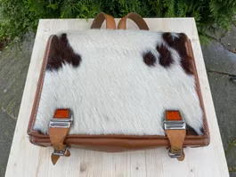 schöner Vintage Schulranzen mit Fell