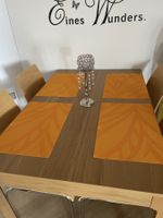 5 Tischsets Orange abwaschbar 46x30 cm