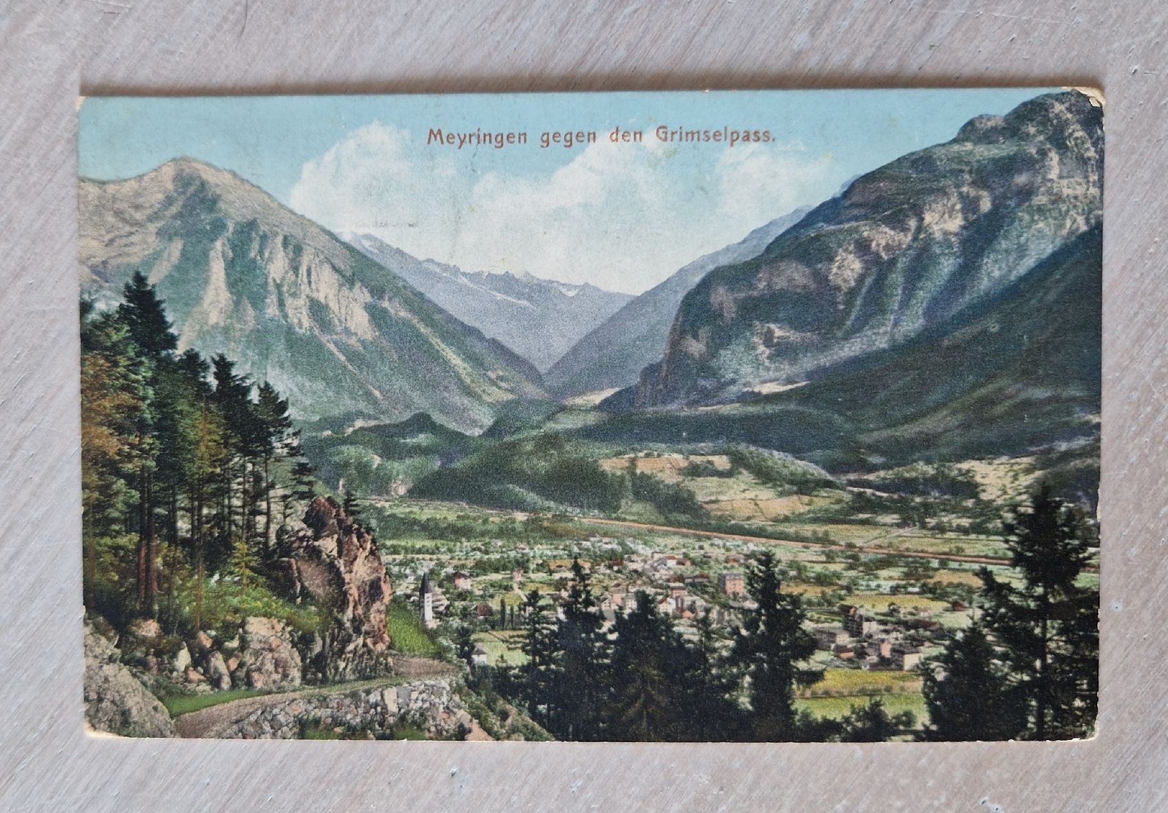Cartoline postali: AK v. Meiringen n. Norwich England 1908 – Usato da Ebikon venduto da Donar50