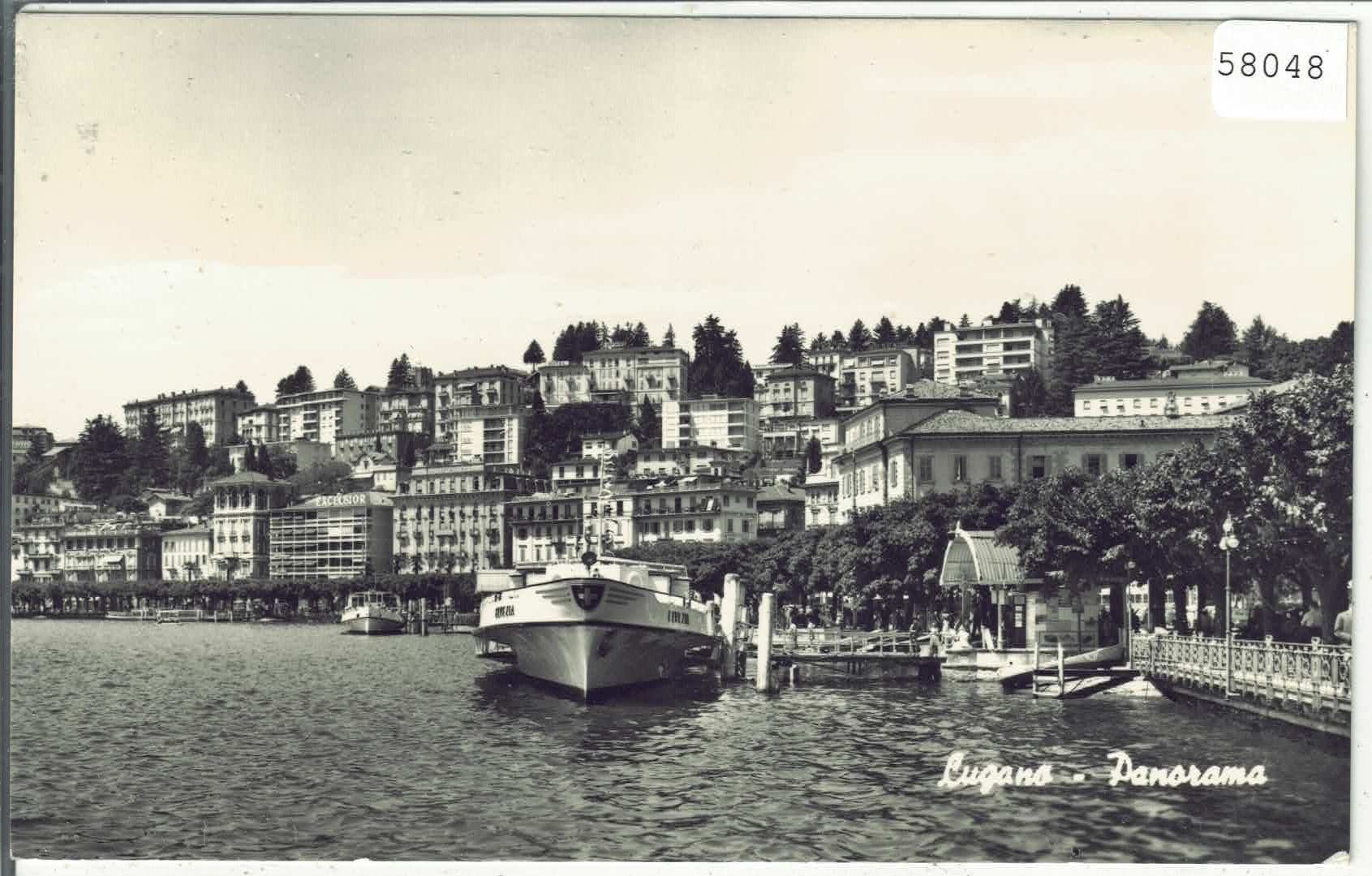 Cartoline postali: Lugano - Panorama - Schiff "Elvezia" – Usato da Ettingen venduto da Kartenplanet