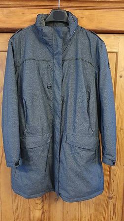 Gefütterte Jacke mit Kapuze Gr. 46, Deerberg, wenig getragen