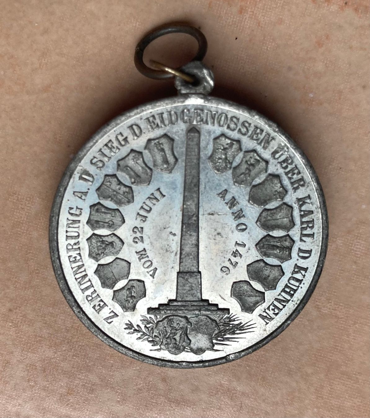 Medaillen: Médaille Commémorative de la bataille de Morat – Gebraucht aus Versoix von Decapod 1