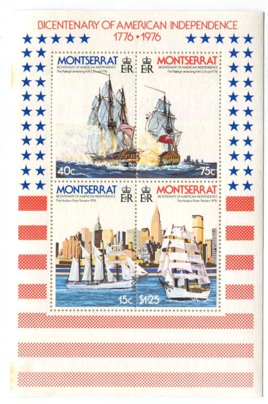 Alle Briefmarken: Block "Schiffe". Montserrat – Neu und originalverpackt aus Basel von Butsch5