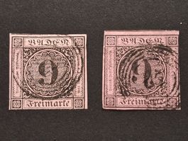 Baden Mi-Nr.4 a / b gestempelt Selten 235 Fr