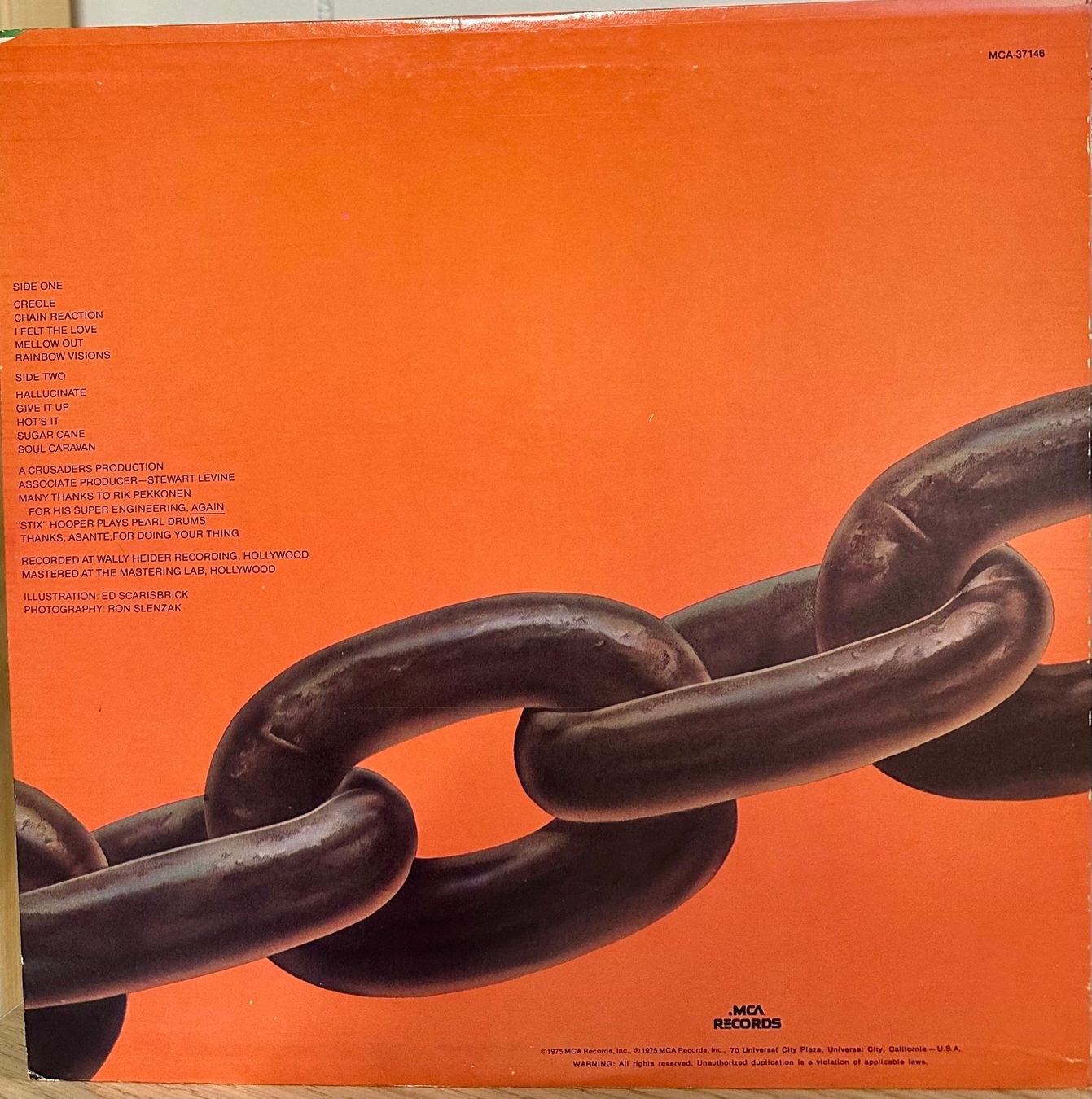 Dischi in vinile: The Crusaders - Chain Reaction // LP: VG+; Sleeve: VG+ – Usato da Zürich venduto da saltbee 1