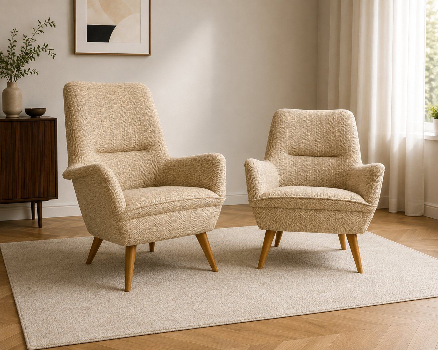 Fauteuils: Hochwertiges Vintage Sessel-Set 2 Grössen – D'occasion à Lenzburg par Joerebemi