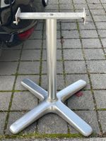 Tischgestell silbern massiv standhaft schwer