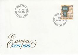 1979 6 FDC Europa Kurzwellen esa Kind