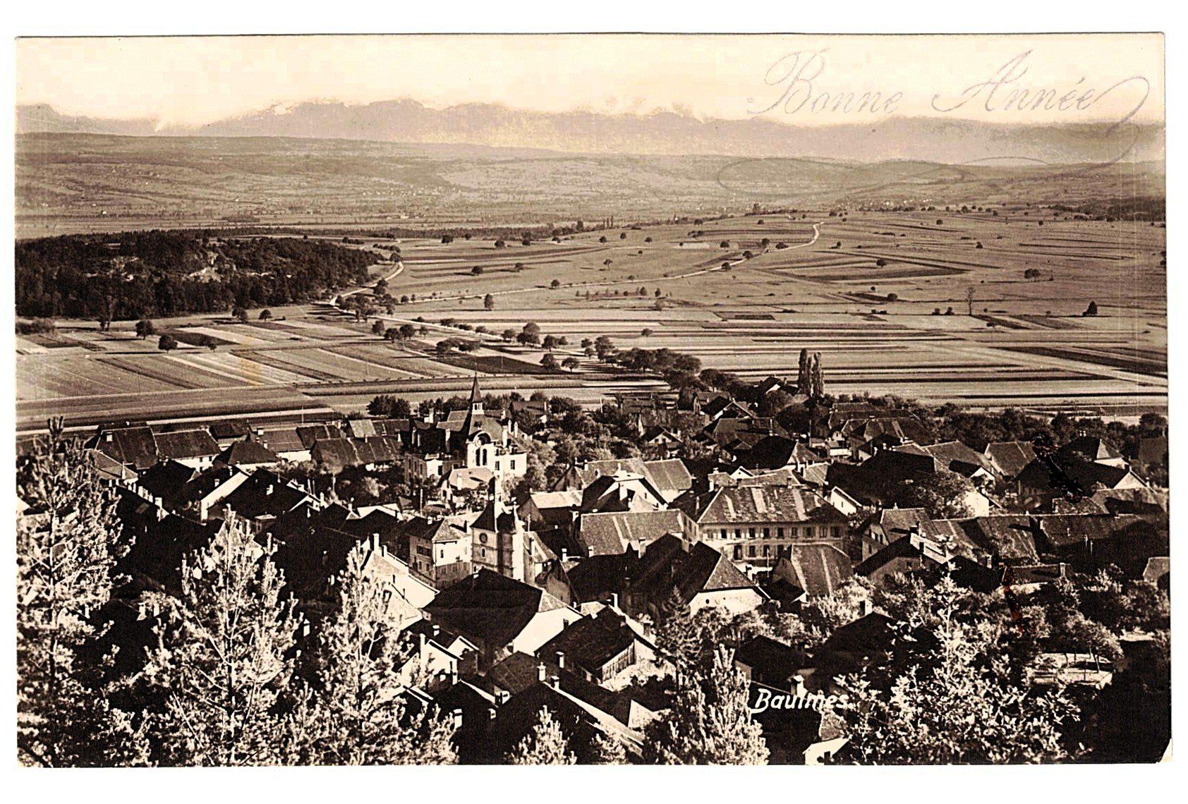 Cartes postales: Ansichtskarte Baulmes - Neujahr - gelaufen – D'occasion à Gossau ZH par granby