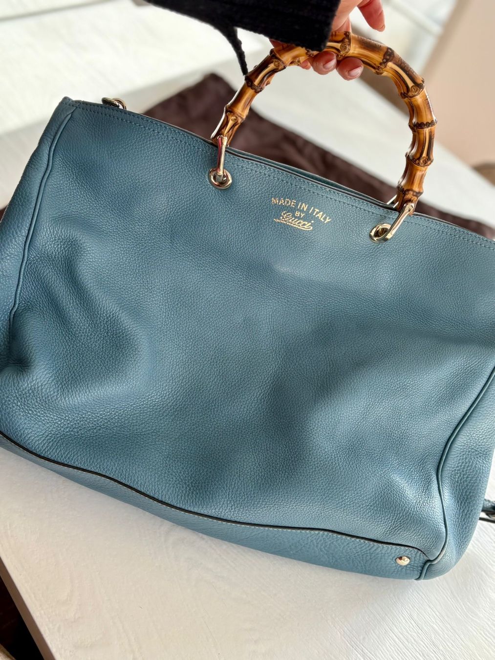 Gucci Borse da donna: Borsa Gucci in pelle blu – Usato da Rancate venduto da FiorAngela011 2