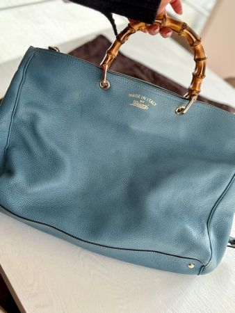 Borsa Gucci in pelle blu