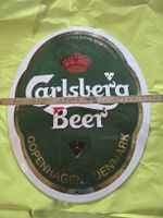 Schild Carlsberg Beer rund Metall Deko Copenhagen Denmark