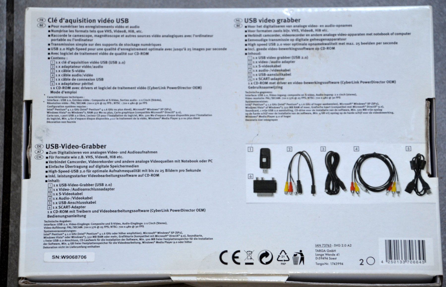 Convertitori: Converter SilverCrest Video USB-Kassette / Cassette – Nuovo e nell'imballaggio originale da Collonges venduto da arashee 4
