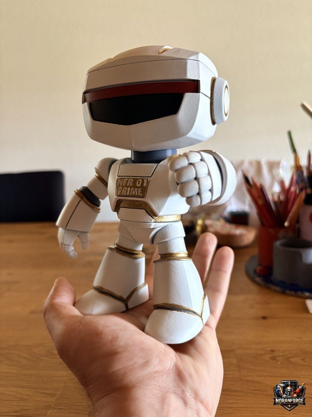 Statuette: Roboterfigur: 17,5 cm - Weiss – Usato da Fislisbach venduto da tam_t828 3
