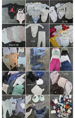 Babypaket Gr. 56: Bodies, Hosen, Mützen & mehr!