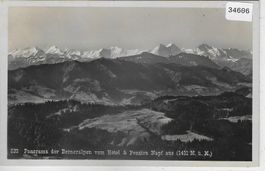 Panorama der Berneralpen vom Hotel Napf aus
