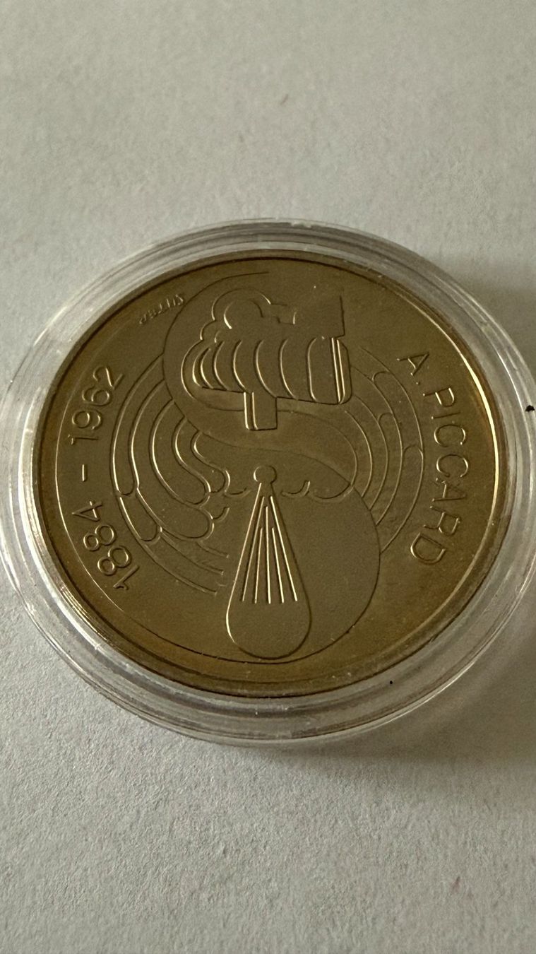 Alle Münzen: Gedenkmünze A. Piccard 1984 – Neu und originalverpackt aus Winznau von Puha2001