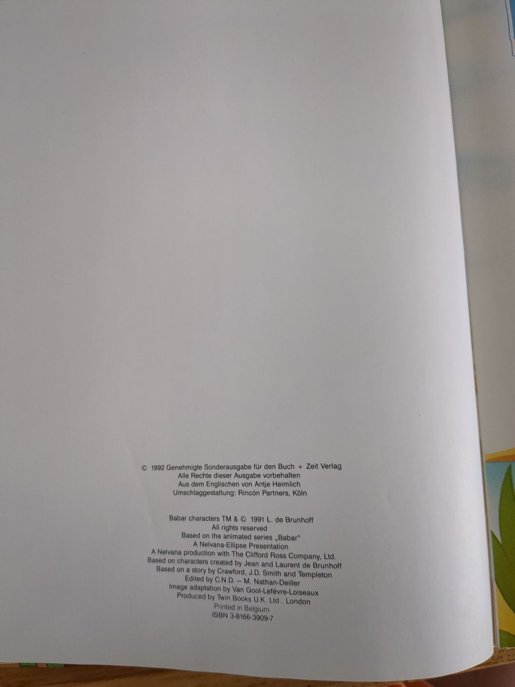 Libri: Babar "Wie der See gerettet wurde"  – Usato da Wohlen AG venduto da merkur0300 3
