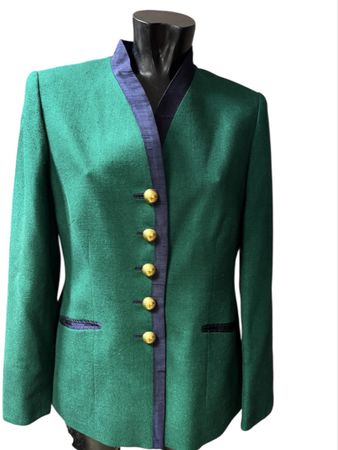Vintage Stajan Kunst & Mode Blazer, Gr. 40, Grün!