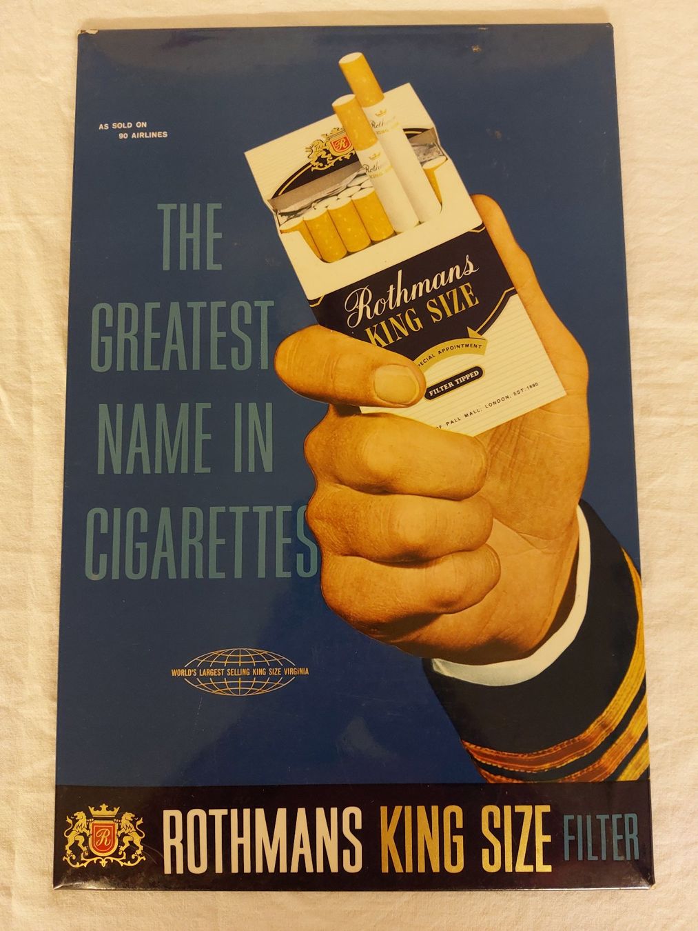 Camel Insegne: Blechschild Reklame Schild Rothmans Filter Cigarettes – Usato da Schenkon venduto da TG10 1