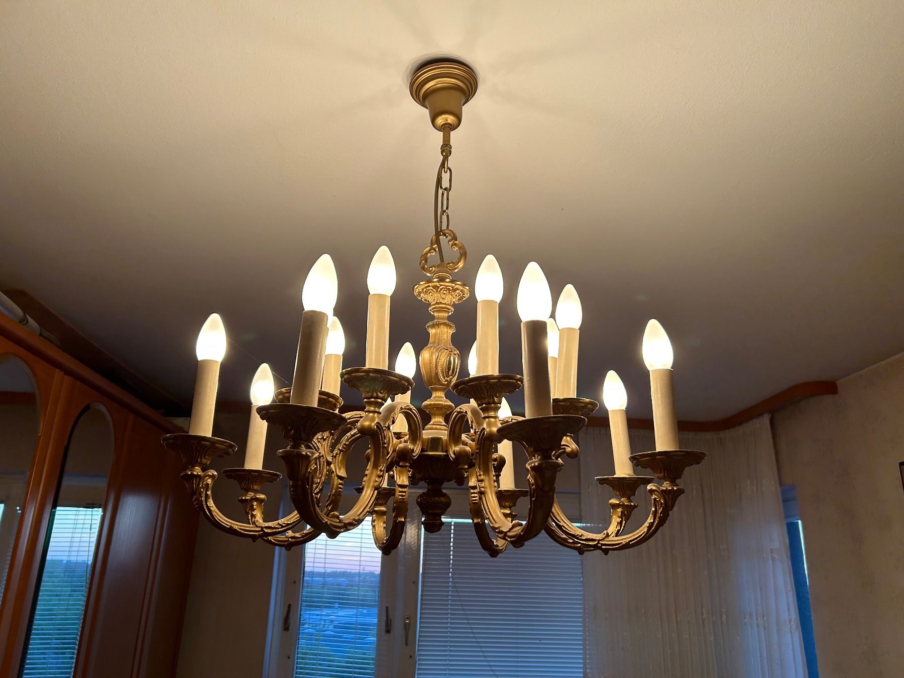 Lampadari & plafoniere: Vintage Messing Kronleuchter – Usato da Kreuzlingen venduto da Hegmann 2