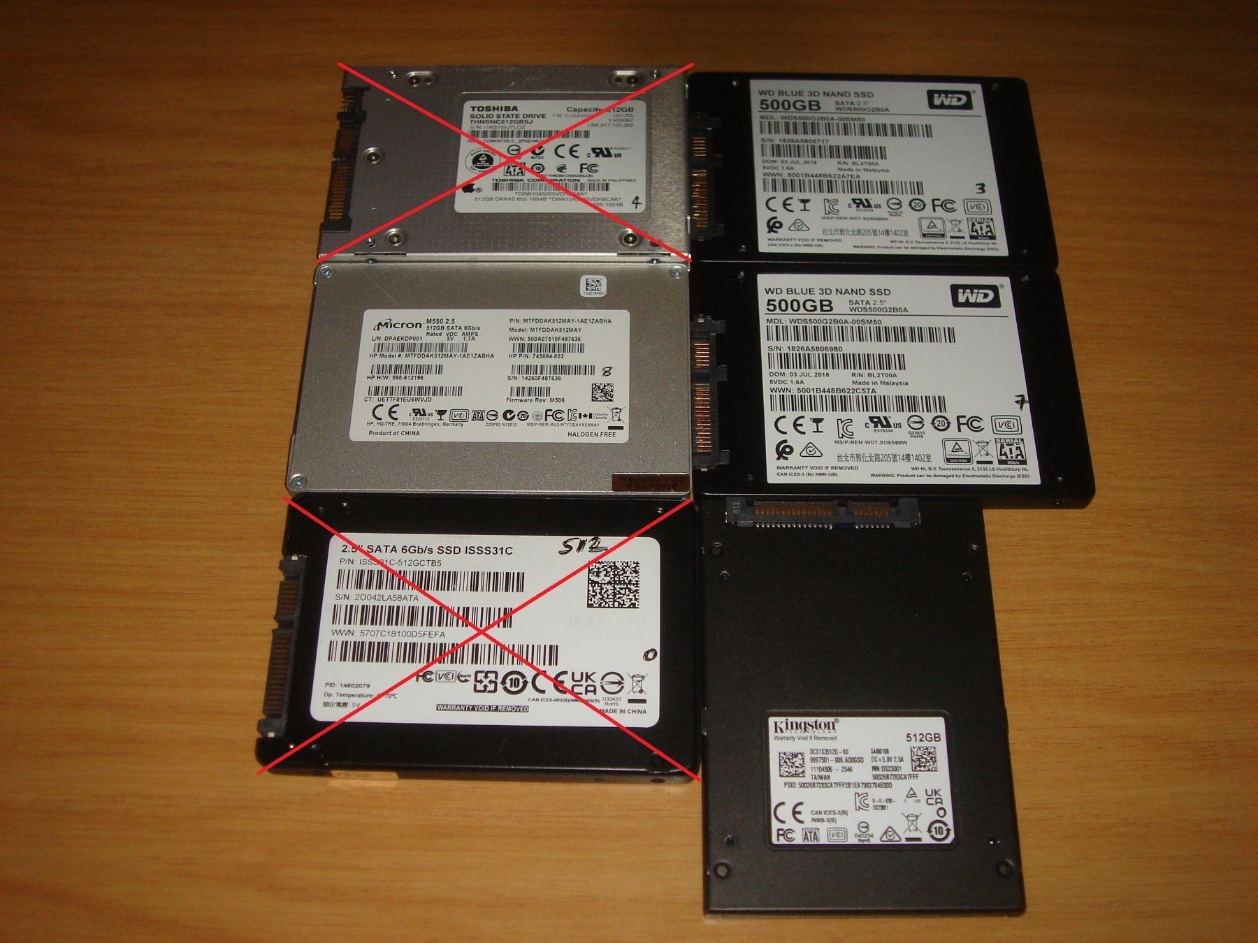 Dischi rigidi: 1 stück 512gb ssd. Micron. Getestet. Siehe Details – Usato da St. Gallen venduto da pc-sg 2