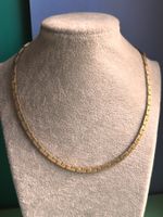 Elegante Goldkette (echt silber) Vintage robust edel