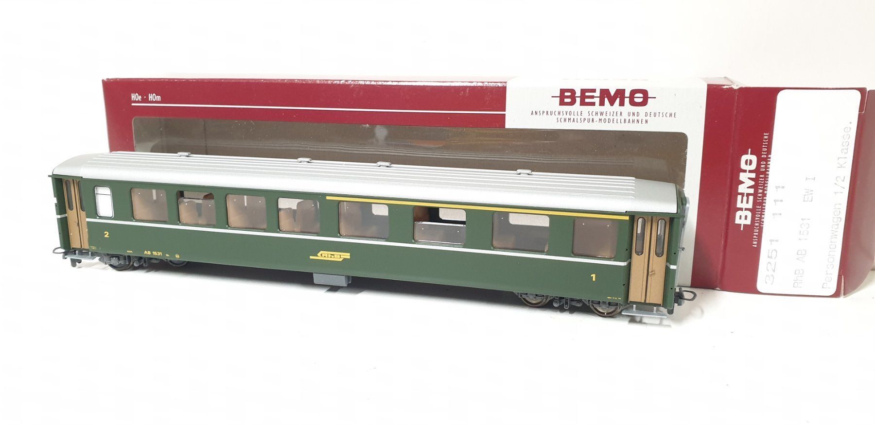 Bemo Modellini di ferrovie: Bemo RhB Mitteleinsiegswagen 3283 115 – Nuovo (secondo la descrizione) da Neuenhof venduto da ludovicco 1
